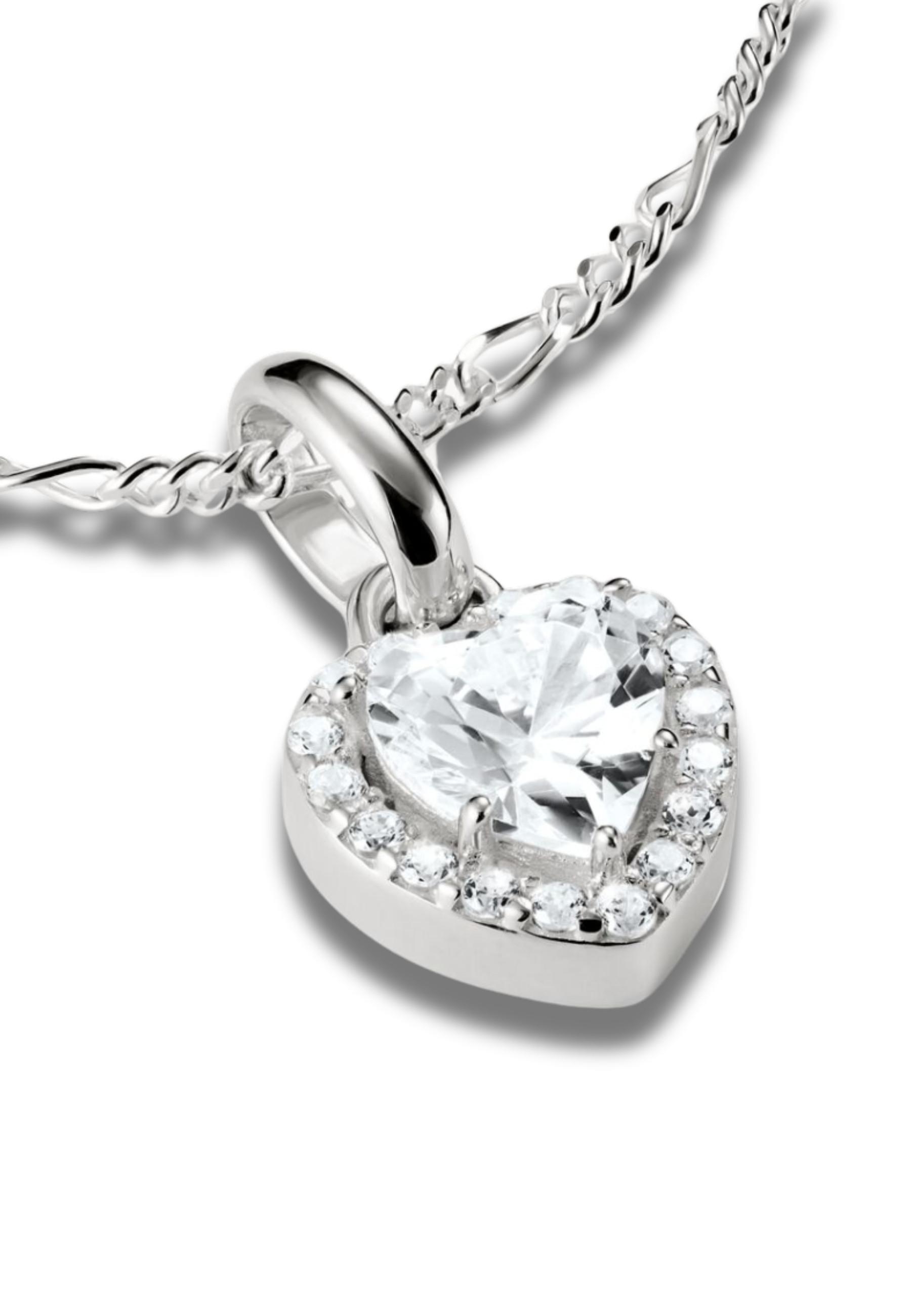 Thomas Sabo  Charm Anhänger Herz Mit Steinen Verbinden 