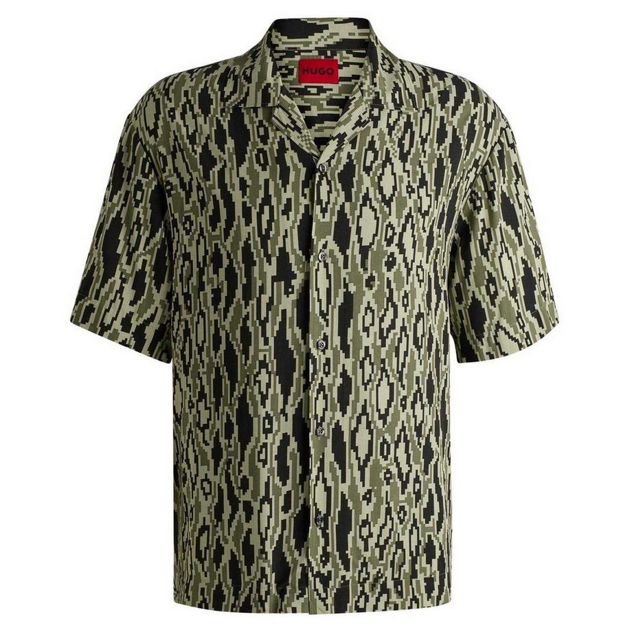Camicia Regolare Astratta Maniche Corte