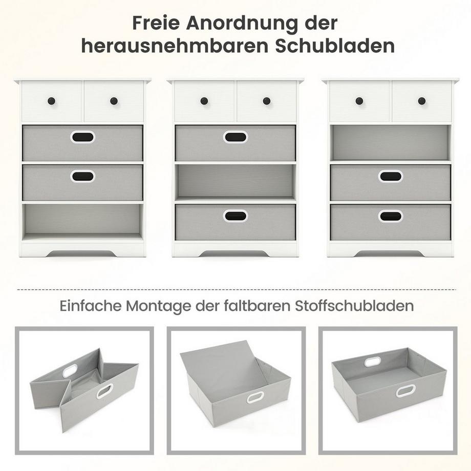 Northix Armoire de rangement à 4 tiroirs  