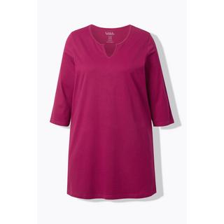 Ulla Popken Maglia lunga linea ad A Scollo tunisino Maniche 3/4  