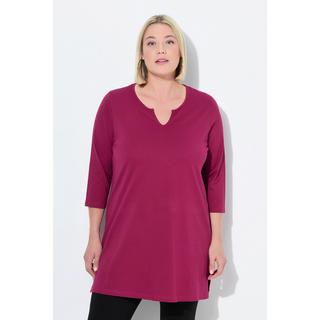 Ulla Popken Maglia lunga linea ad A Scollo tunisino Maniche 3/4  
