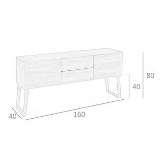 ANGEL CERDA Credenza in noce  