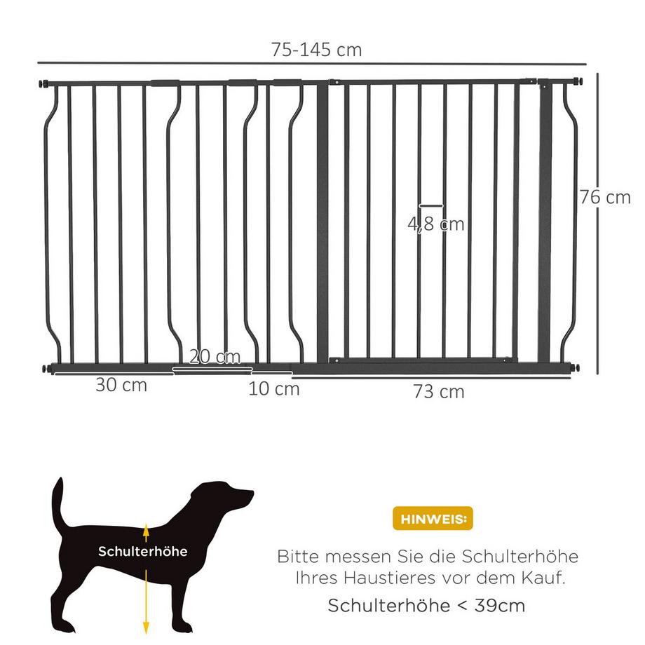 PawHut  Protection de porte pour chien 