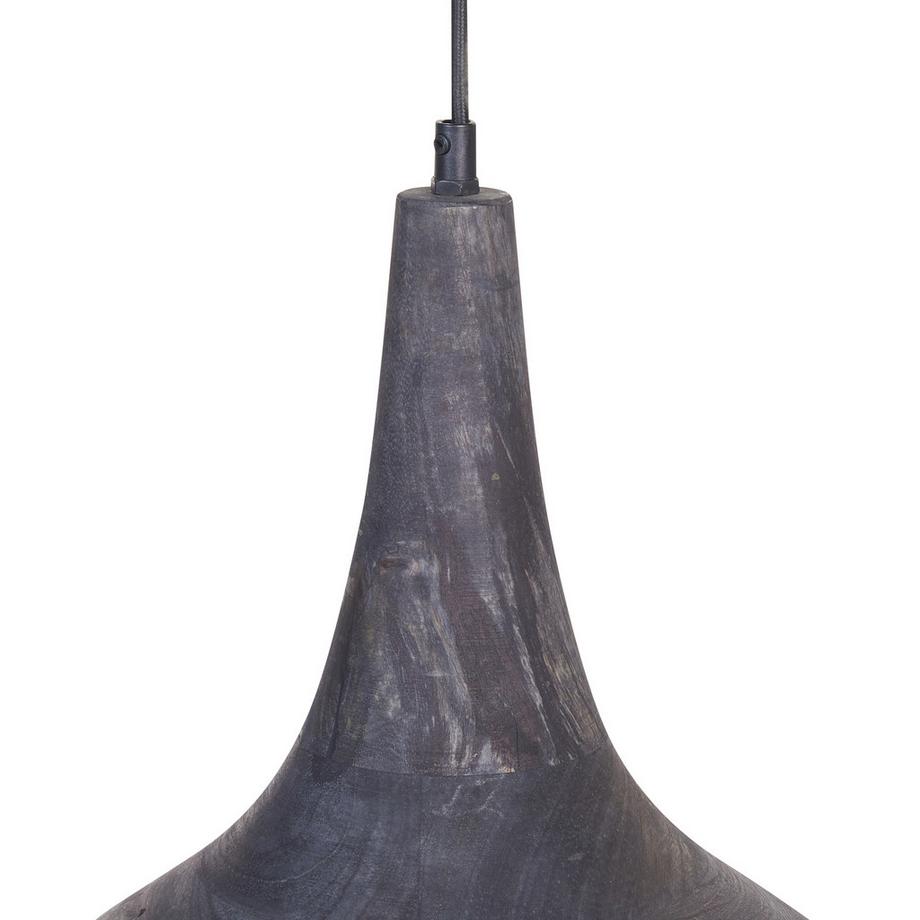 Beliani Lampada a sospensione en Legno di mango  BAGMATI  