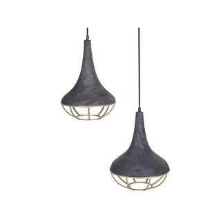 Beliani Lampe suspension en Manguier Boho BAGMATI  