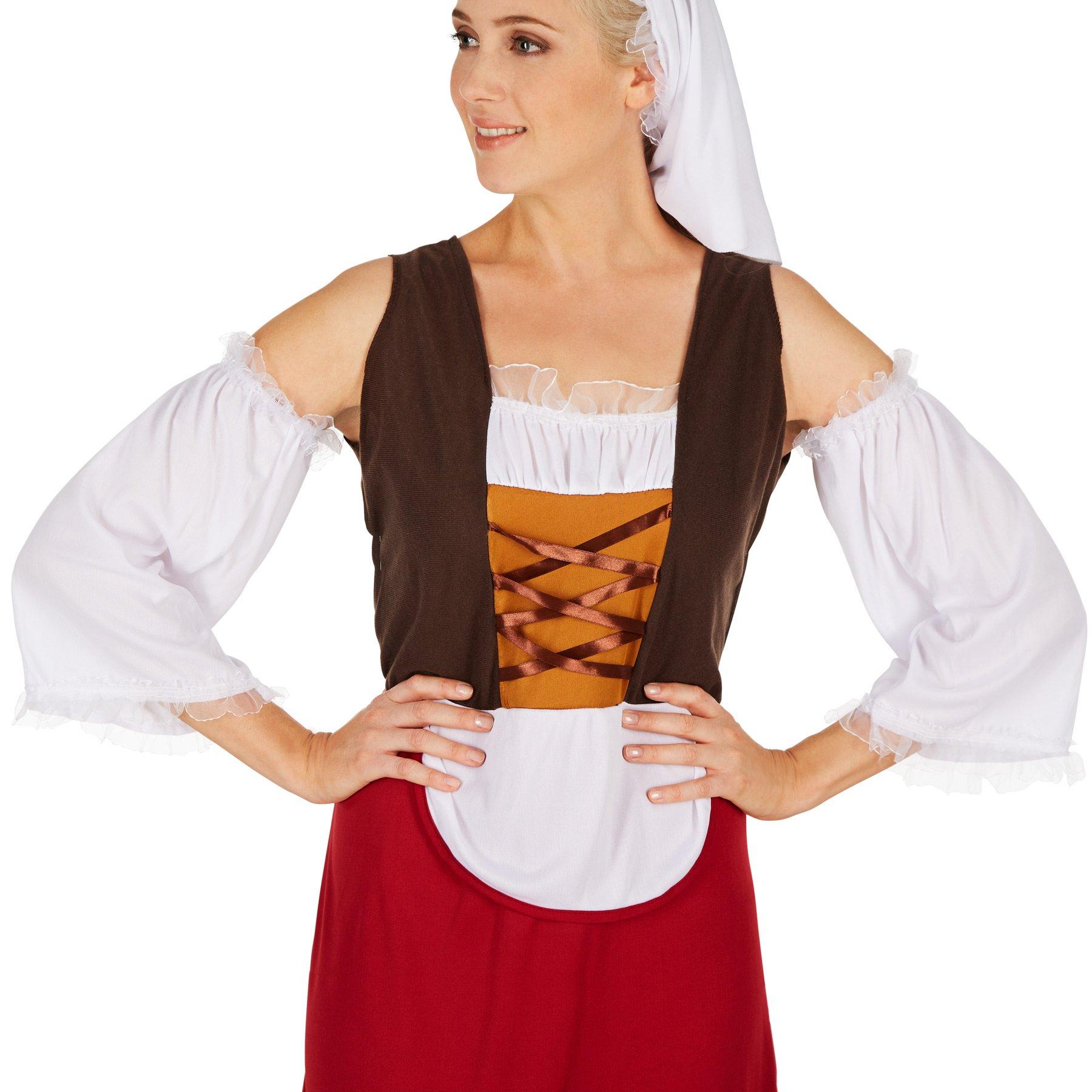 Tectake  Costume da donna - Serva medievale 