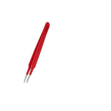 Wimpern Pinzette gerade, rot