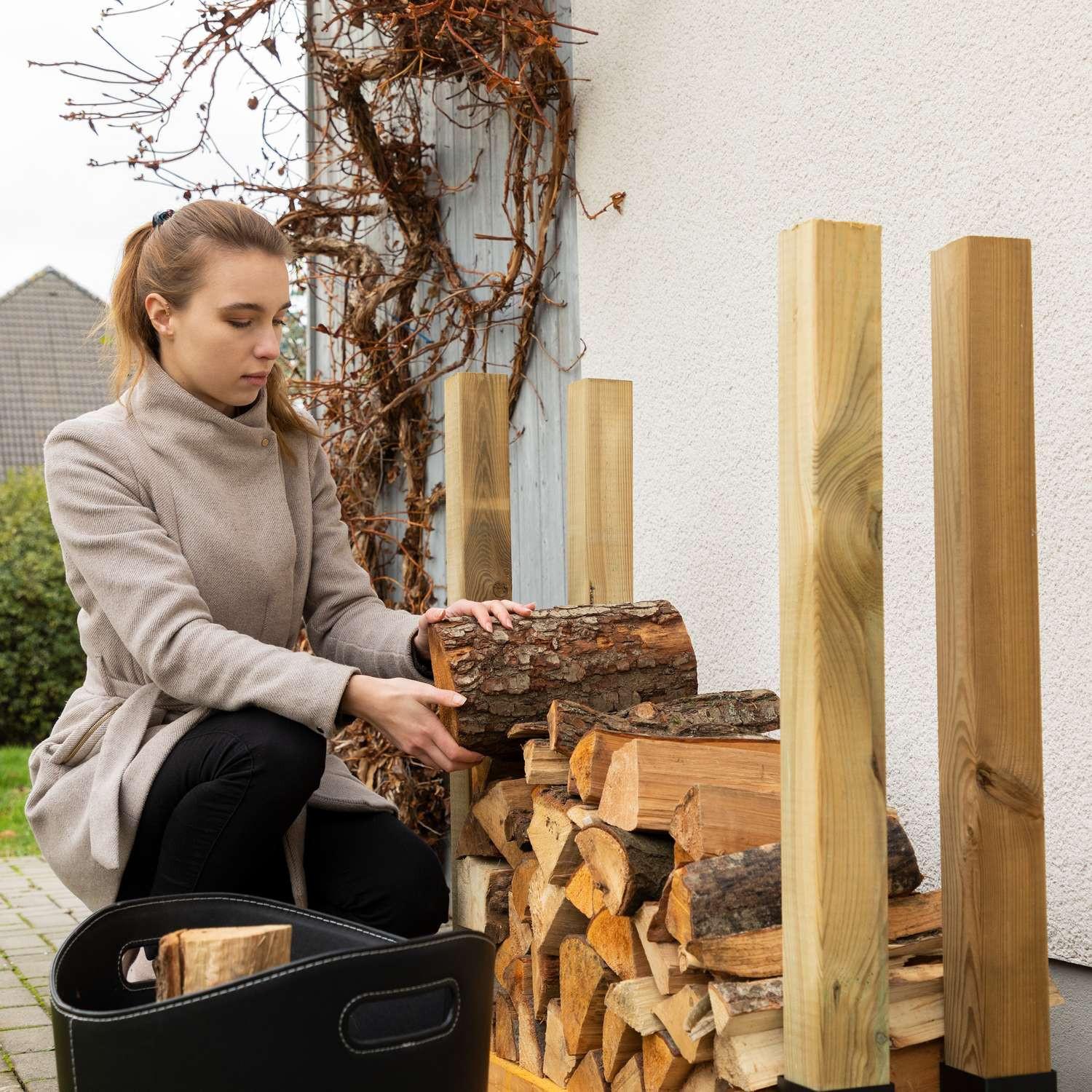 B2X Stapelhilfe ausem Holz im 4er-Set  