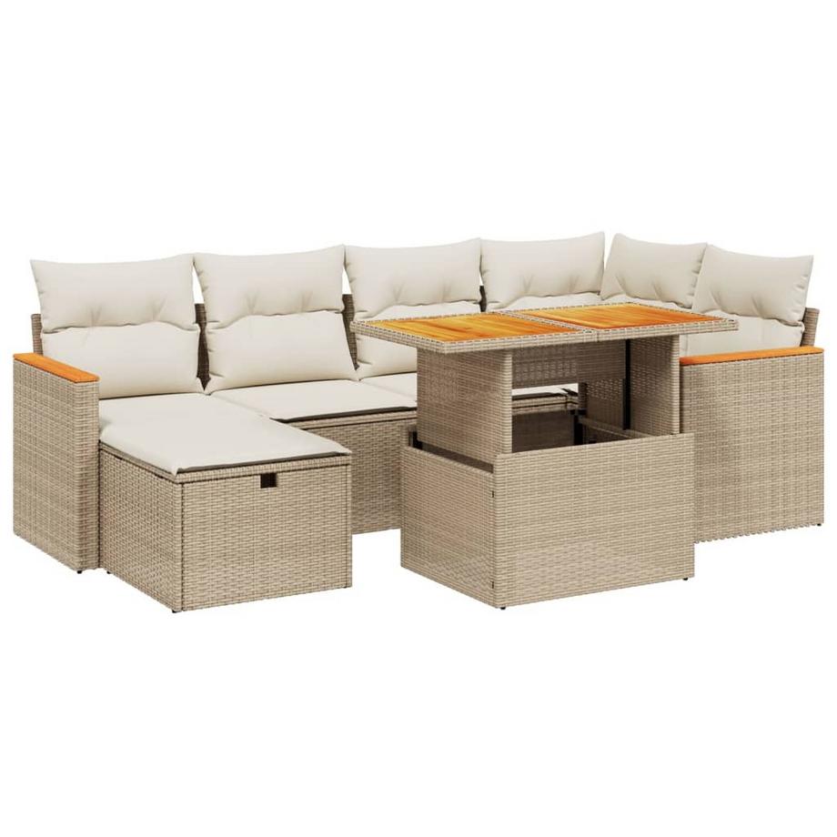 set divano da giardino Polirattan