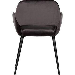 mutoni Fauteuil Jelle Velvet Grey (lot de 2)  