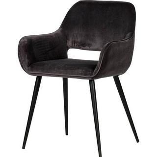 mutoni Fauteuil Jelle Velvet Grey (lot de 2)  