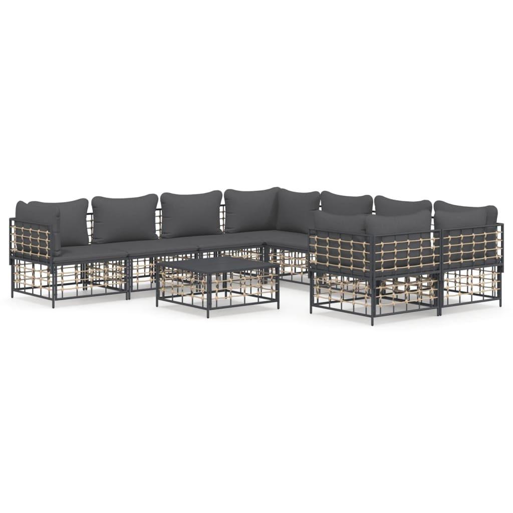 VidaXL Garten lounge set poly-rattan  