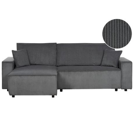 Beliani Schlafsofa aus Cord Modern ABACKA  