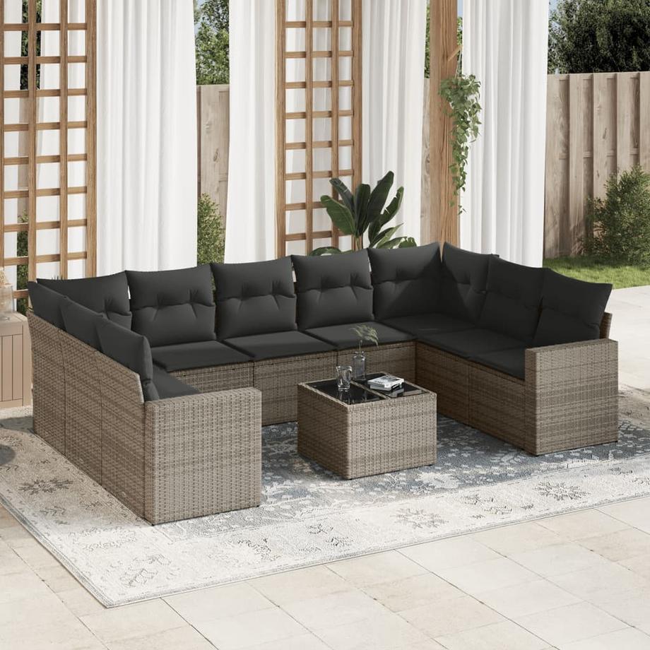 VidaXL Garten sofagarnitur poly-rattan  