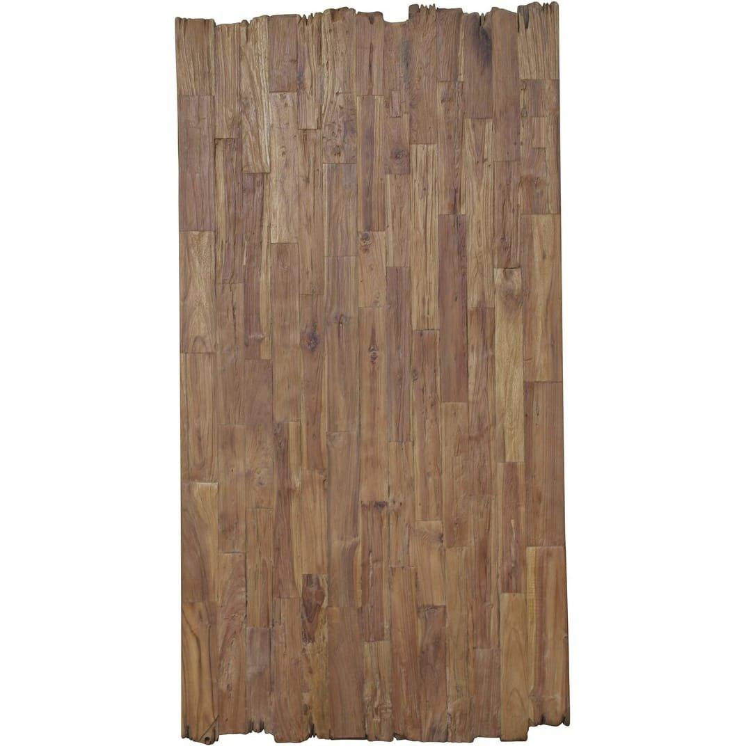 mutoni Massivholztisch 160x90 - recyceltes Teak natur - Metall antik  