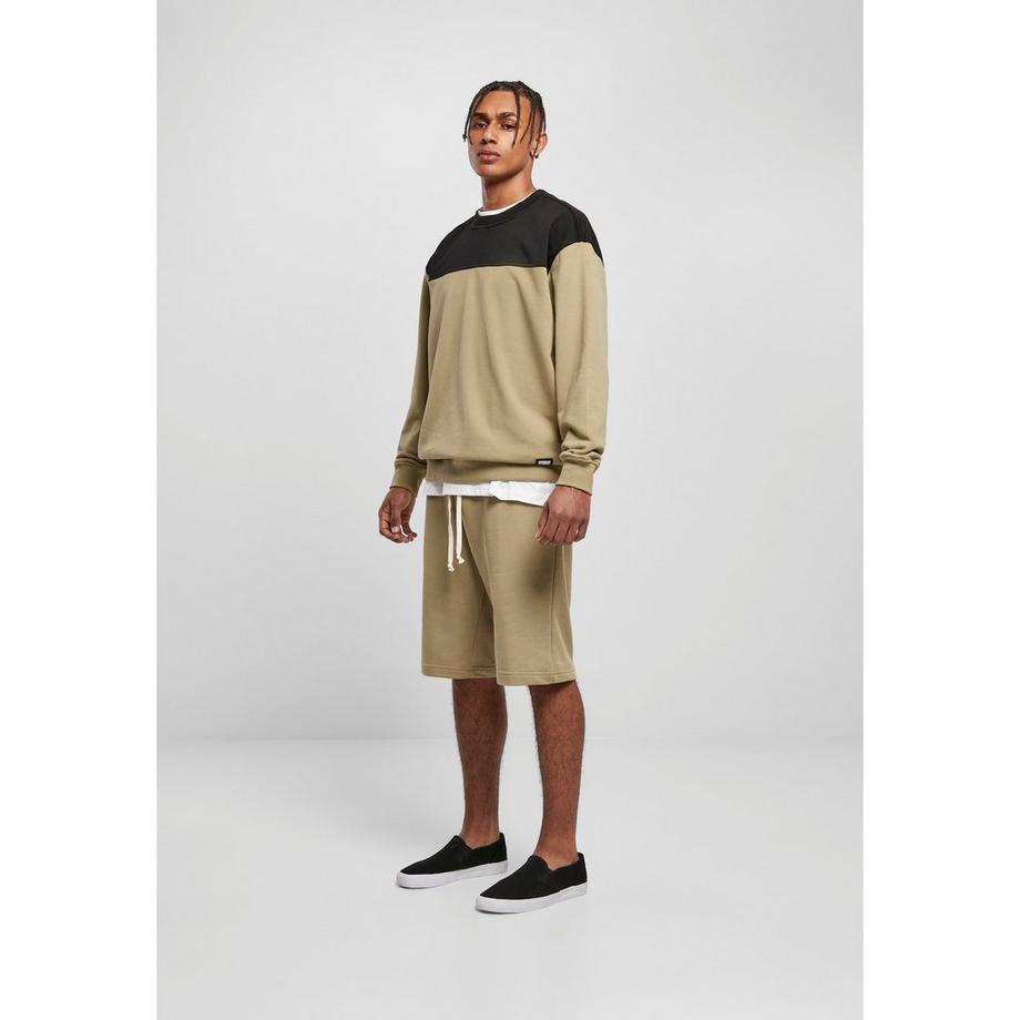 URBAN CLASSICS Sweatshirt Rundhals Upper Block  