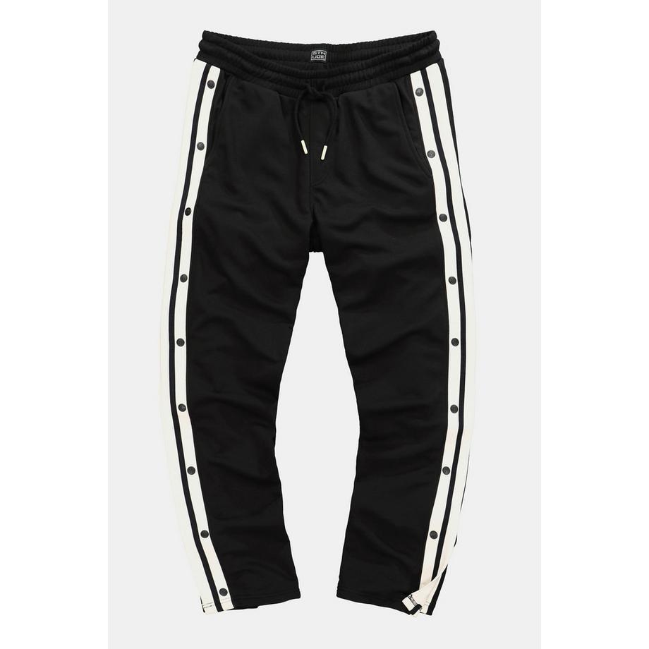 Sthuge Pantalon en molleton Taille élastique Coupe Relaxed Fit  