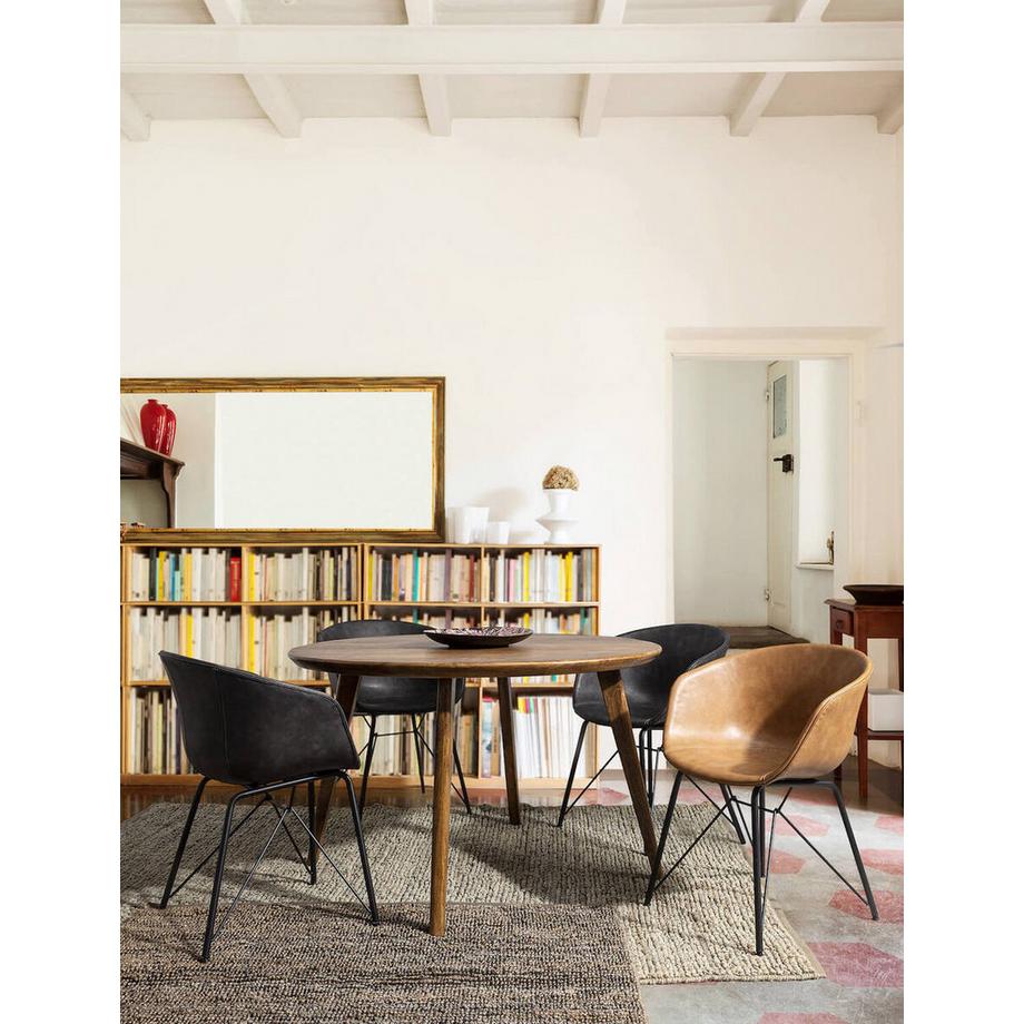 mutoni Table de salle à manger Sylvester ronde 120x120  