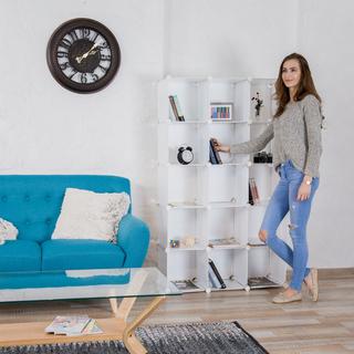 B2X Étagères en plastique sans vis avec 15 compartiments  