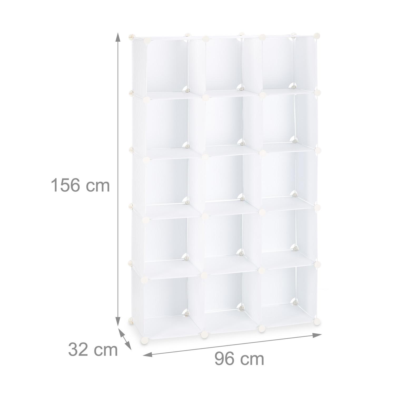 B2X Étagères en plastique sans vis avec 15 compartiments  