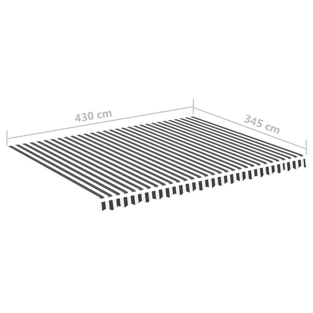 VidaXL Tissu d'auvent de remplacement polyester  