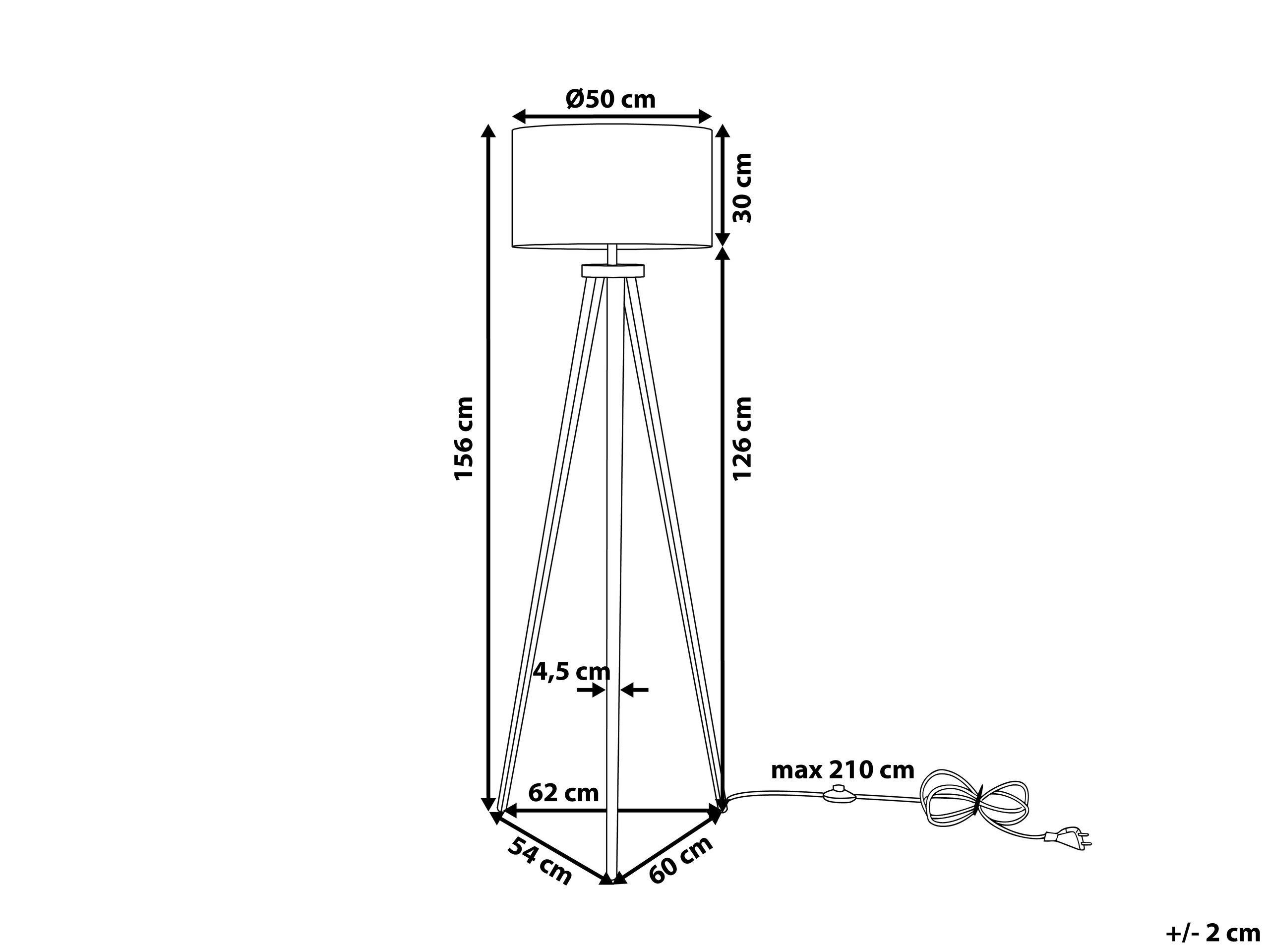 Beliani Lampada da pavimento en Ferro Moderno STILETTO  