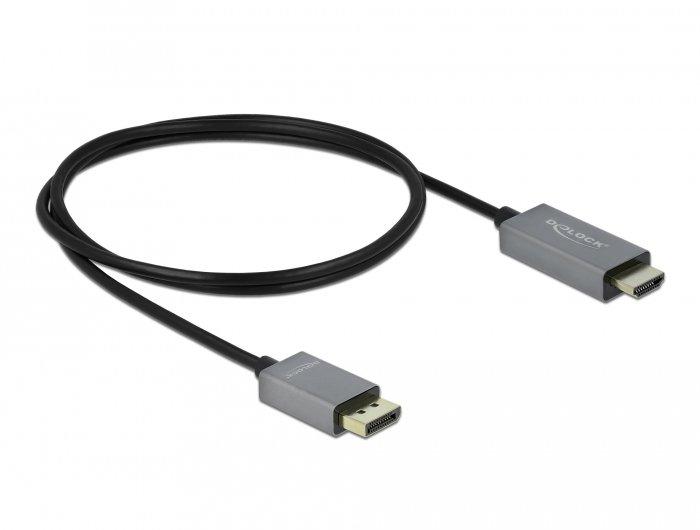 DeLock  DeLOCK DisplayPort attivo 1.4 a cavo per HDMI 4K 60 Hz (HDR) da 1 m 