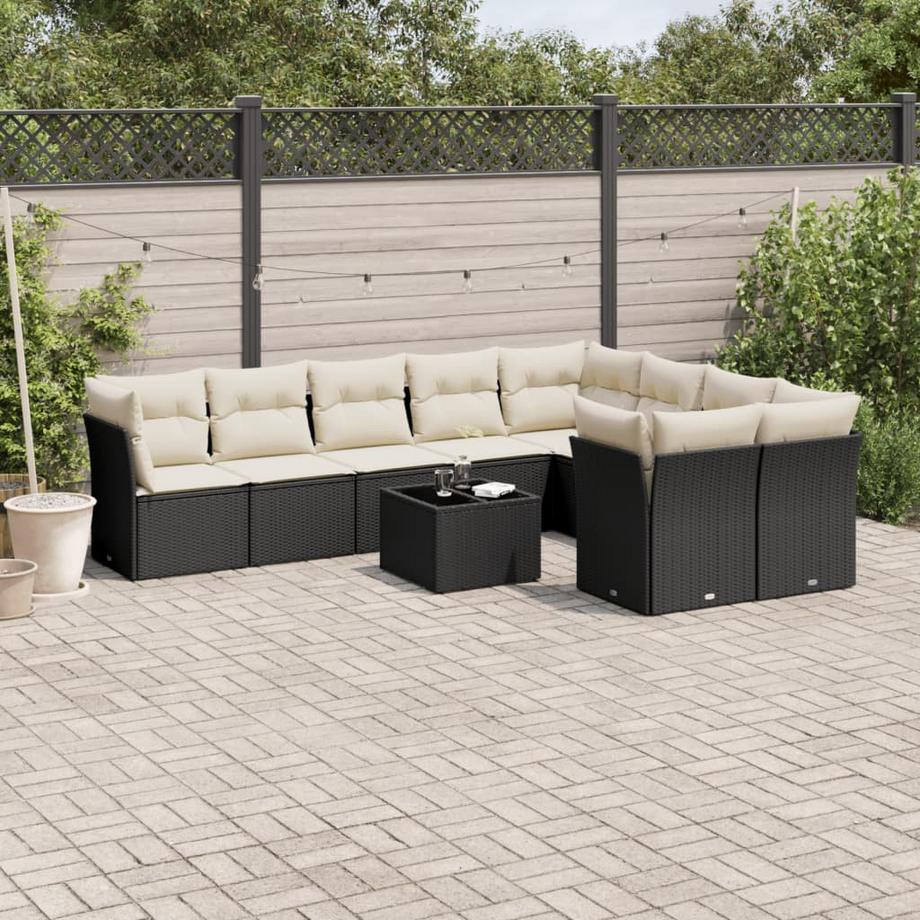 VidaXL set divano da giardino Polirattan  