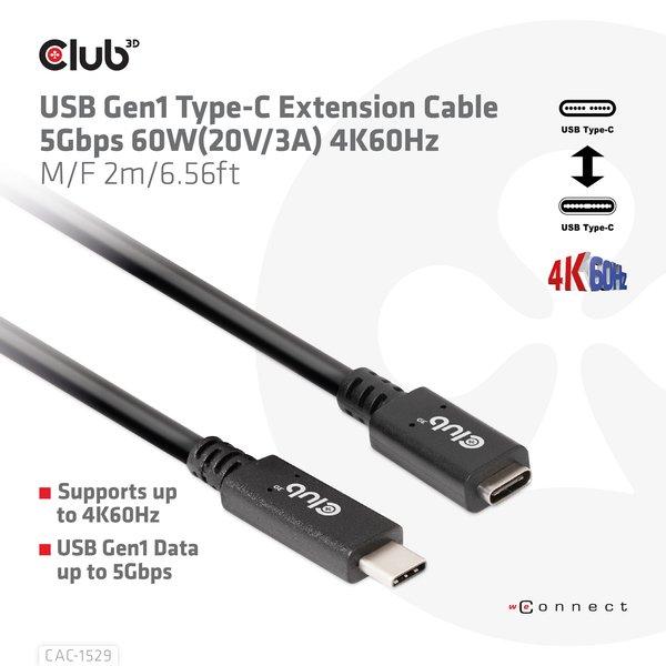 Club3D  CAC-1529 câble USB 2 m 