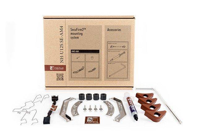 Noctua  NH-U12S SE-AM4 système de refroidissement d’ordinateur Processeur Refroidisseur Beige, Marron, Acier inoxydable 