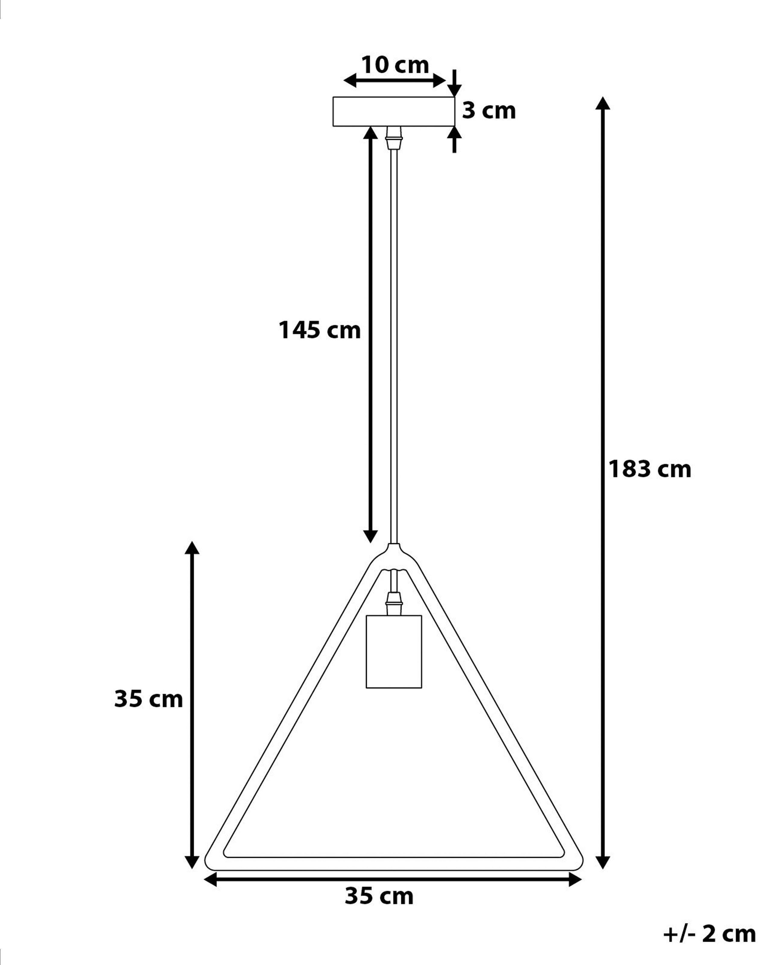 Beliani Lampe suspension en Métal Moderne JURUENA  