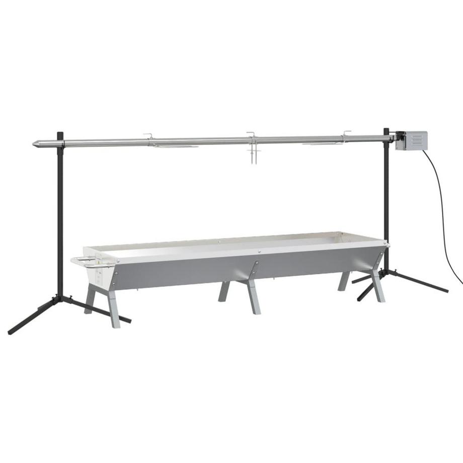 VidaXL  Rotisserie grill edelstahl 