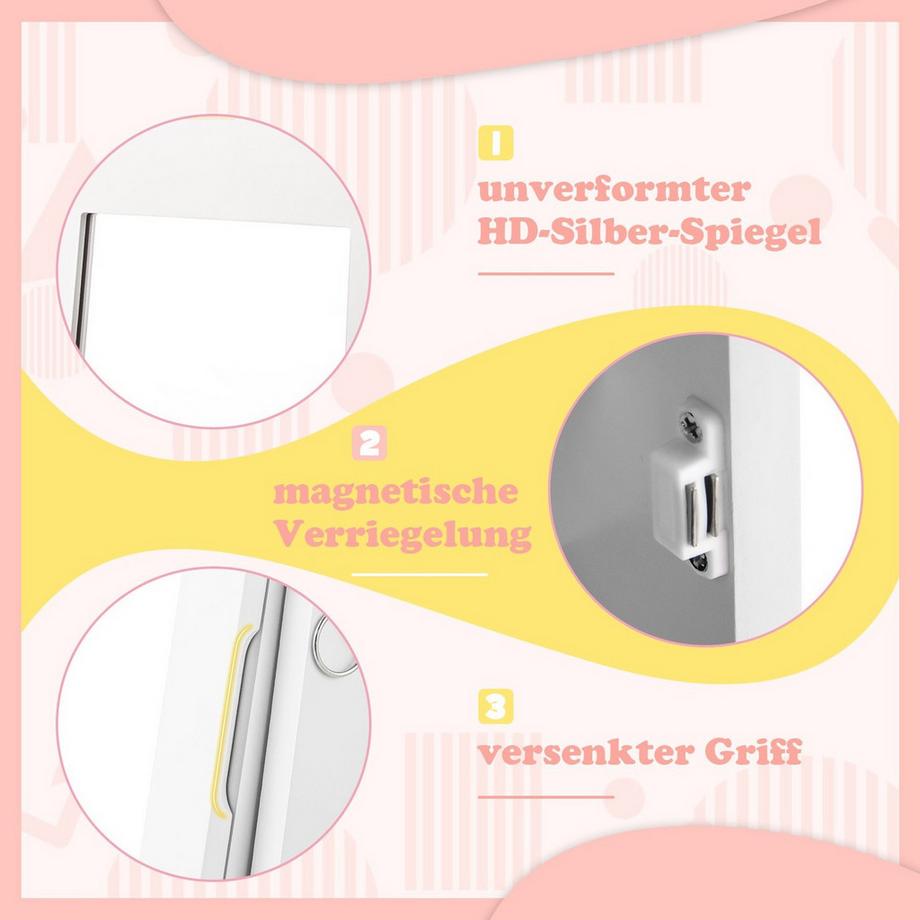 Northix 3-in-1-Schmuckschrank für Kinder  