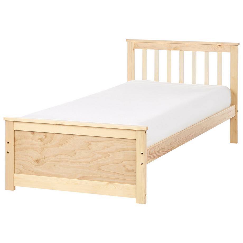 Beliani Letto en Legno di pino Scandinavo OLENDON  