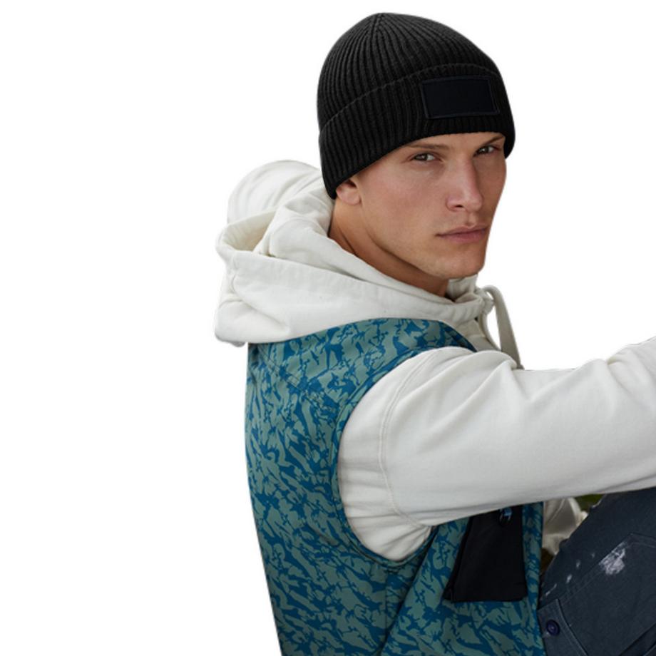 Beechfield Fashion Mütze Gewebter Aufnäher  