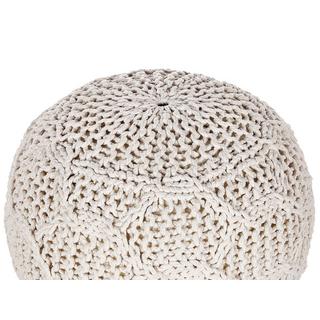 Beliani Pouf aus Baumwolle Boho TRIMAN  