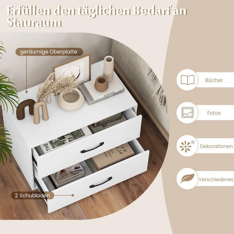 Stapelbarer Organizer mit 2 Schubladen