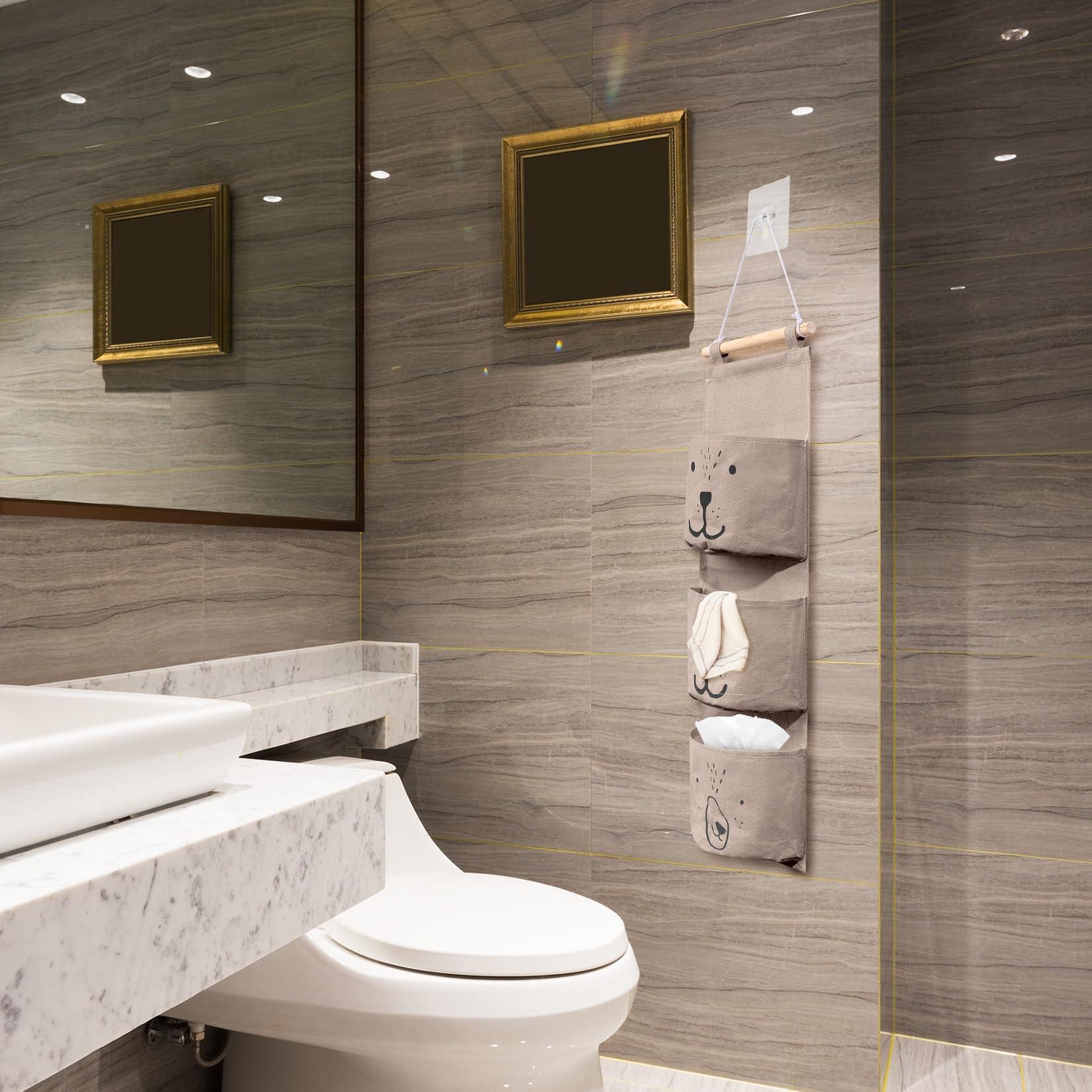 Alopini Sac de rangement pour suspension murale, sac de suspension pour salle de bain, sac de suspension pliable  