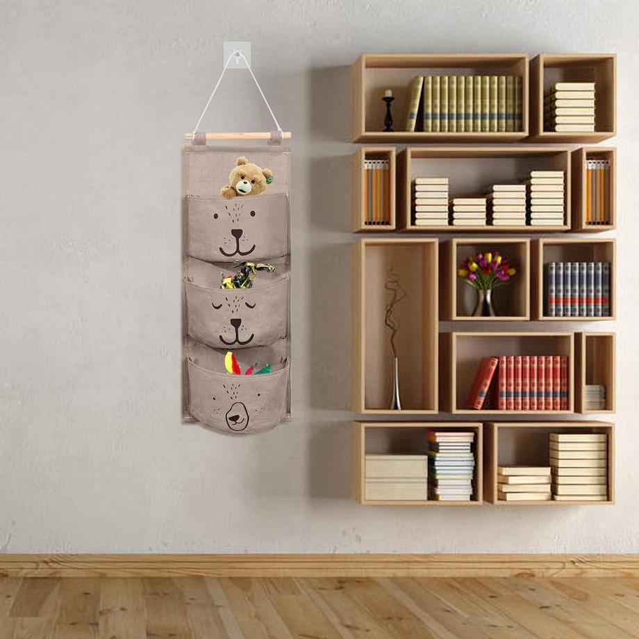 Alopini Sac de rangement pour suspension murale, sac de suspension pour salle de bain, sac de suspension pliable  