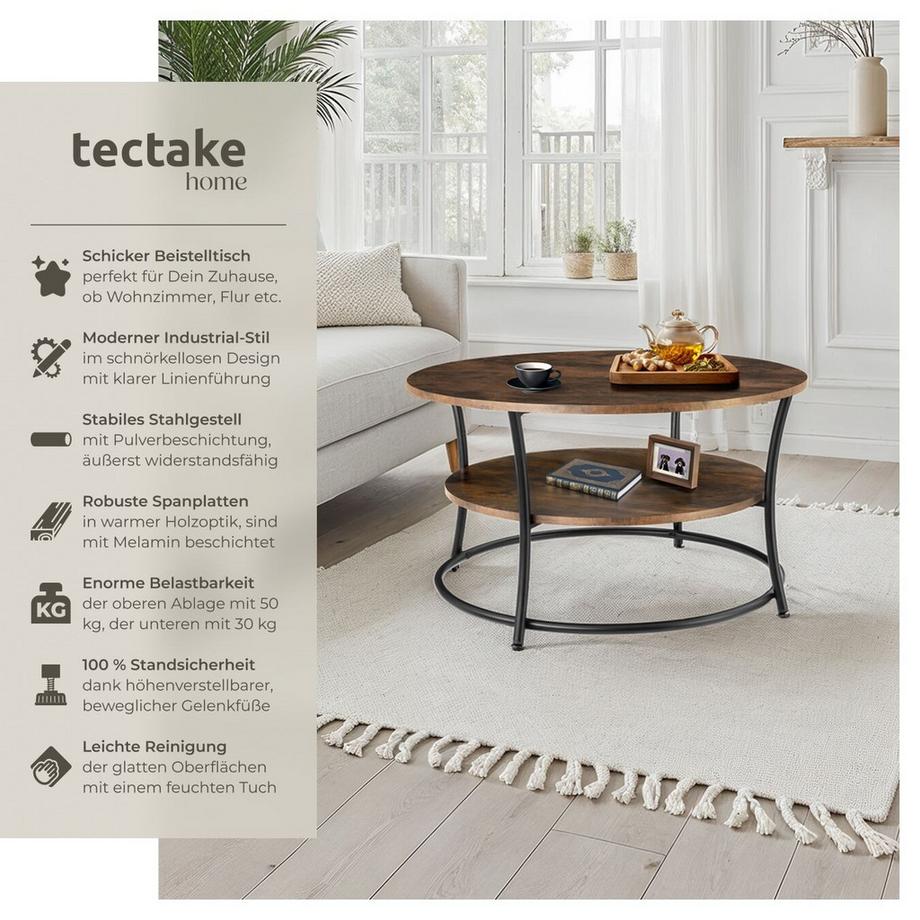 Tectake Couchtisch Cromford  