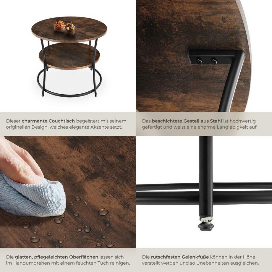 Tectake Couchtisch Cromford  