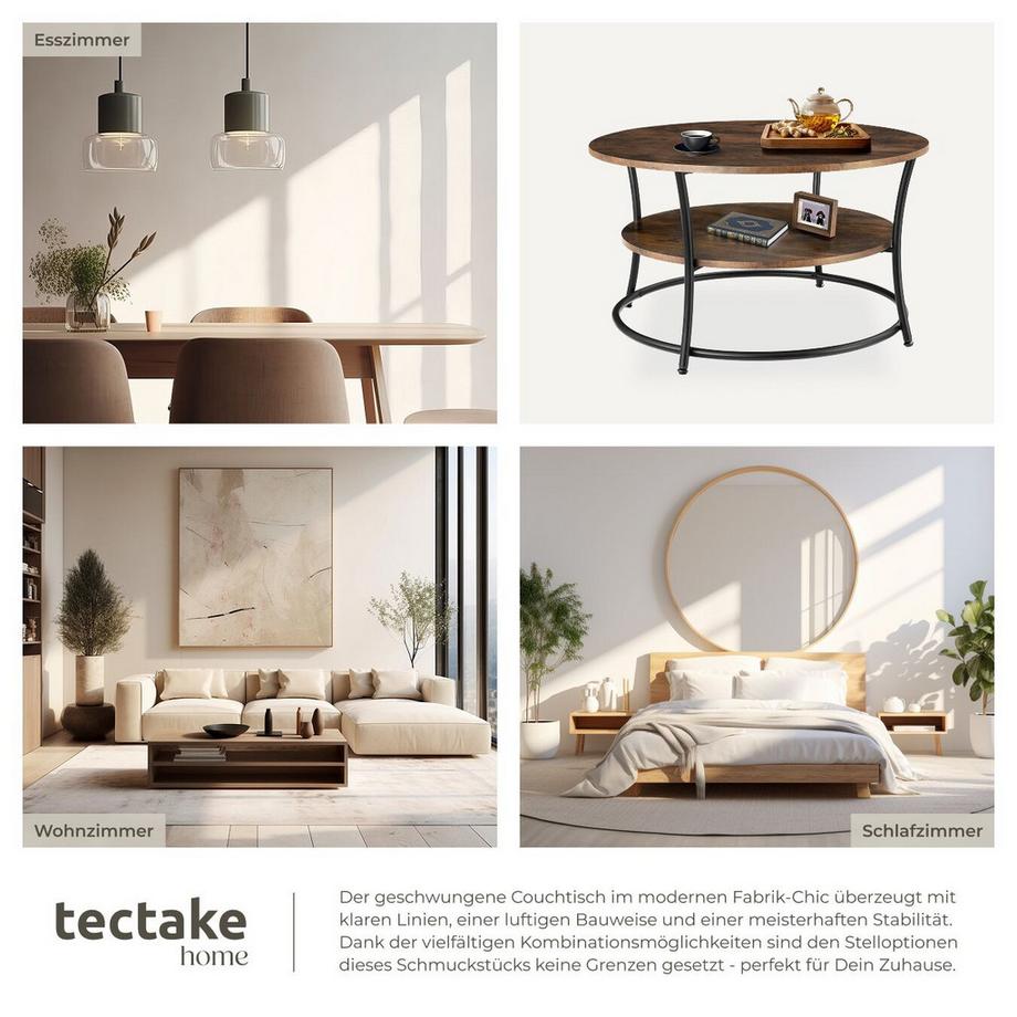 Tectake Couchtisch Cromford  