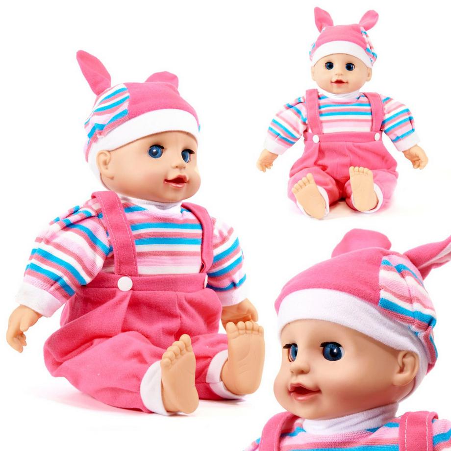 Pricenet  Poupée bébé Maya avec son rose 40cm 