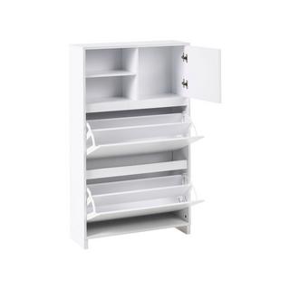 Beliani Schuhschrank aus Faserplatte Skandinavisch COBAR  