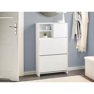 Beliani Schuhschrank aus Faserplatte Skandinavisch COBAR  