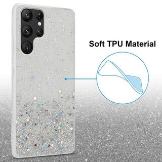 Cadorabo  Hülle für Samsung Galaxy S22 ULTRA TPU Silikon mit funkelnden Glitter 