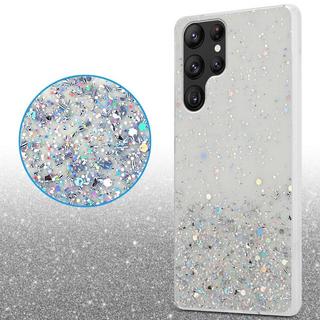 Cadorabo  Hülle für Samsung Galaxy S22 ULTRA TPU Silikon mit funkelnden Glitter 