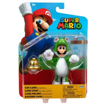Super Mario Cat Luigi & Super Ball (10cm)