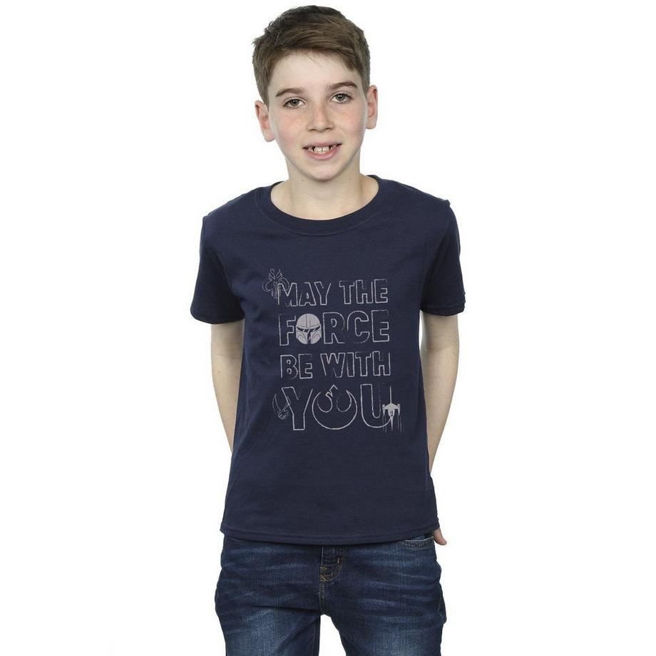 STAR WARS  Tshirt THE MANDALORIAN MAY THE FORCE 