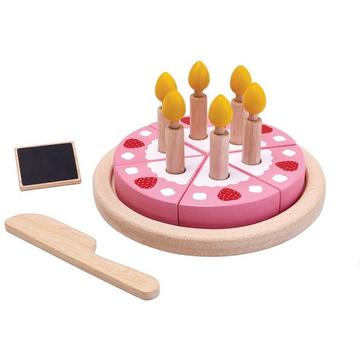 PlanToys Holzspielzeug Geburtstagskuchen-Set
